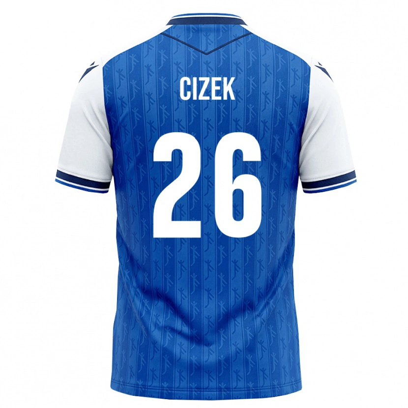 Danxen Kinderen Krystof Cizek #26 Koninklijk Blauw Wit Thuisshirt Thuistenue 2026/27 T-Shirt België