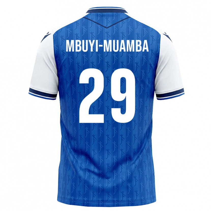 Danxen Kinderen Hubert Mbuyi-Muamba #29 Koninklijk Blauw Wit Thuisshirt Thuistenue 2026/27 T-Shirt België