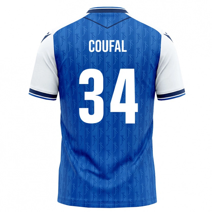 Danxen Kinderen Vladimír Coufal #34 Koninklijk Blauw Wit Thuisshirt Thuistenue 2026/27 T-Shirt België