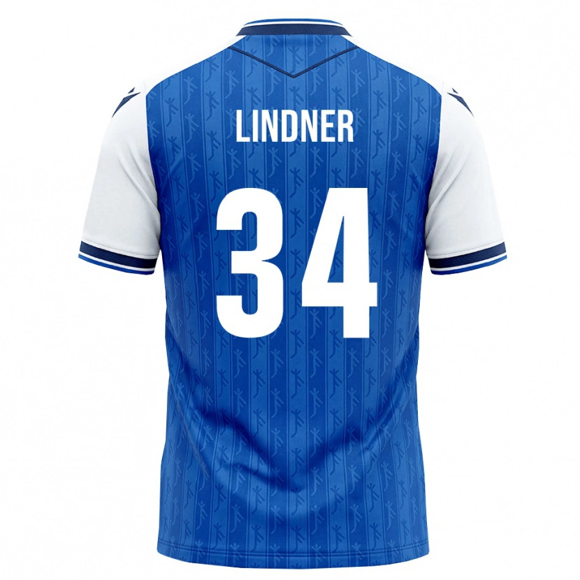 Danxen Kinderen Sophie Lindner #34 Koninklijk Blauw Wit Thuisshirt Thuistenue 2026/27 T-Shirt België