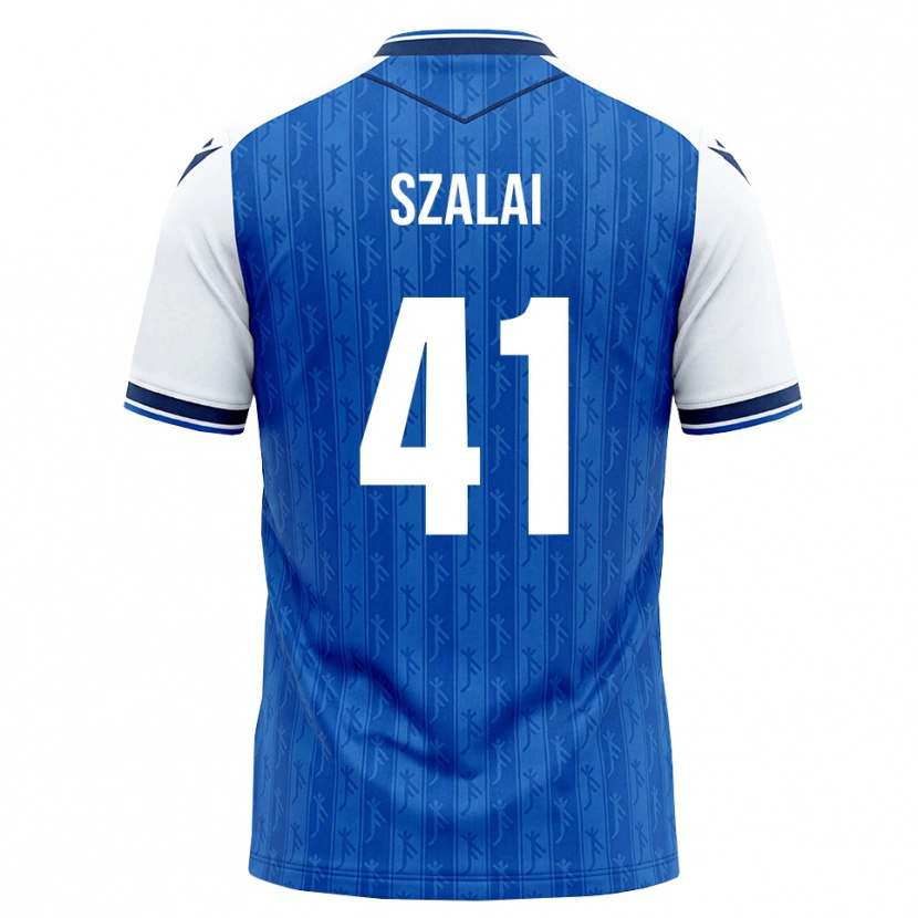 Danxen Kinderen Attila Szalai #41 Koninklijk Blauw Wit Thuisshirt Thuistenue 2026/27 T-Shirt België