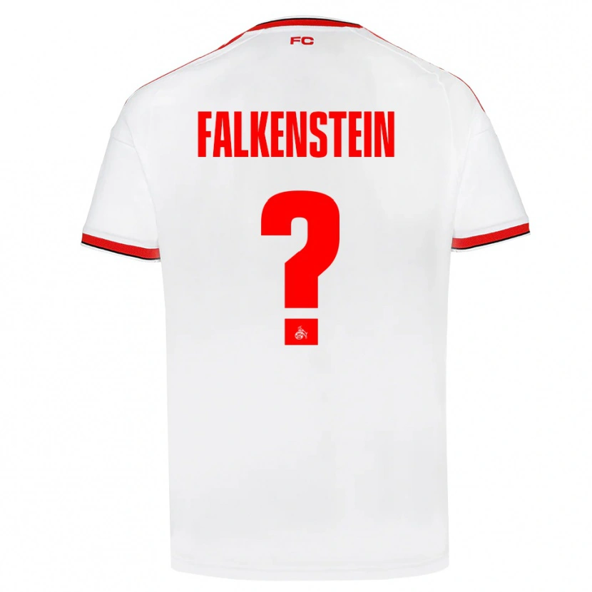 Danxen Kinderen Emilio Falkenstein #0 Wit Rood Zwart Thuisshirt Thuistenue 2026/27 T-Shirt België