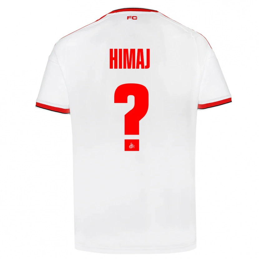 Danxen Kinderen Leart Himaj #0 Wit Rood Zwart Thuisshirt Thuistenue 2026/27 T-Shirt België
