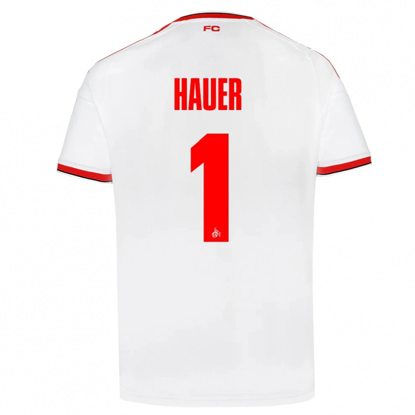 Danxen Kinderen Luis Hauer #1 Wit Rood Zwart Thuisshirt Thuistenue 2026/27 T-Shirt België