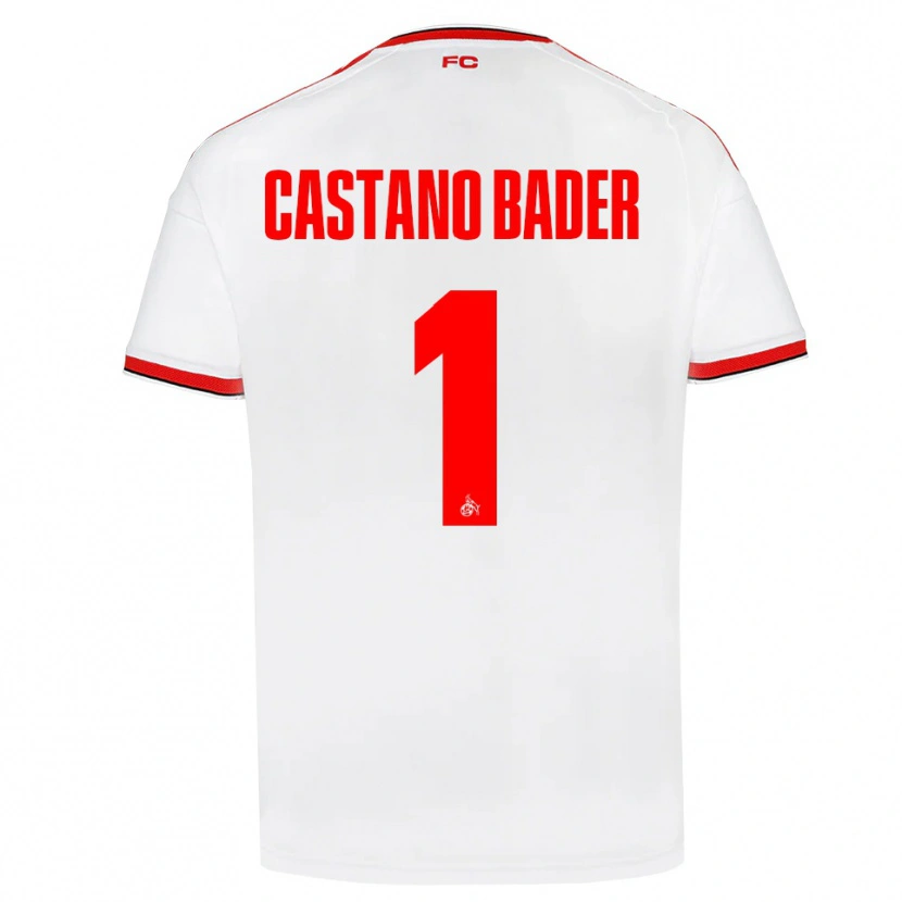 Danxen Kinderen Simeon Castano Bader #1 Wit Rood Zwart Thuisshirt Thuistenue 2026/27 T-Shirt België