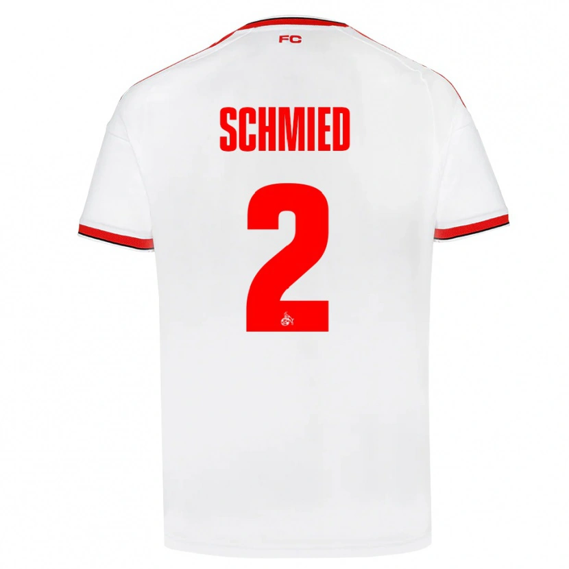 Danxen Kinderen Joël Schmied #2 Wit Rood Zwart Thuisshirt Thuistenue 2026/27 T-Shirt België