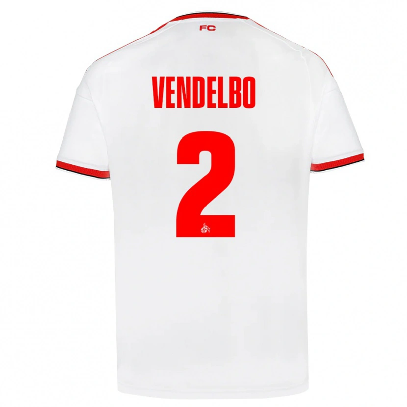Danxen Kinderen Sofie Vendelbo #2 Wit Rood Zwart Thuisshirt Thuistenue 2026/27 T-Shirt België