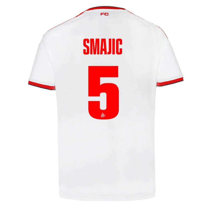 Danxen Kinderen Rijad Smajic #5 Wit Rood Zwart Thuisshirt Thuistenue 2026/27 T-Shirt België