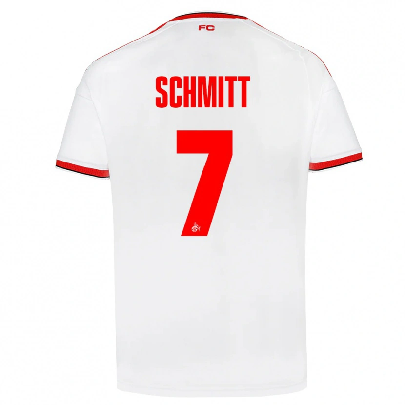 Danxen Kinderen Oliver Schmitt #7 Wit Rood Zwart Thuisshirt Thuistenue 2026/27 T-Shirt België