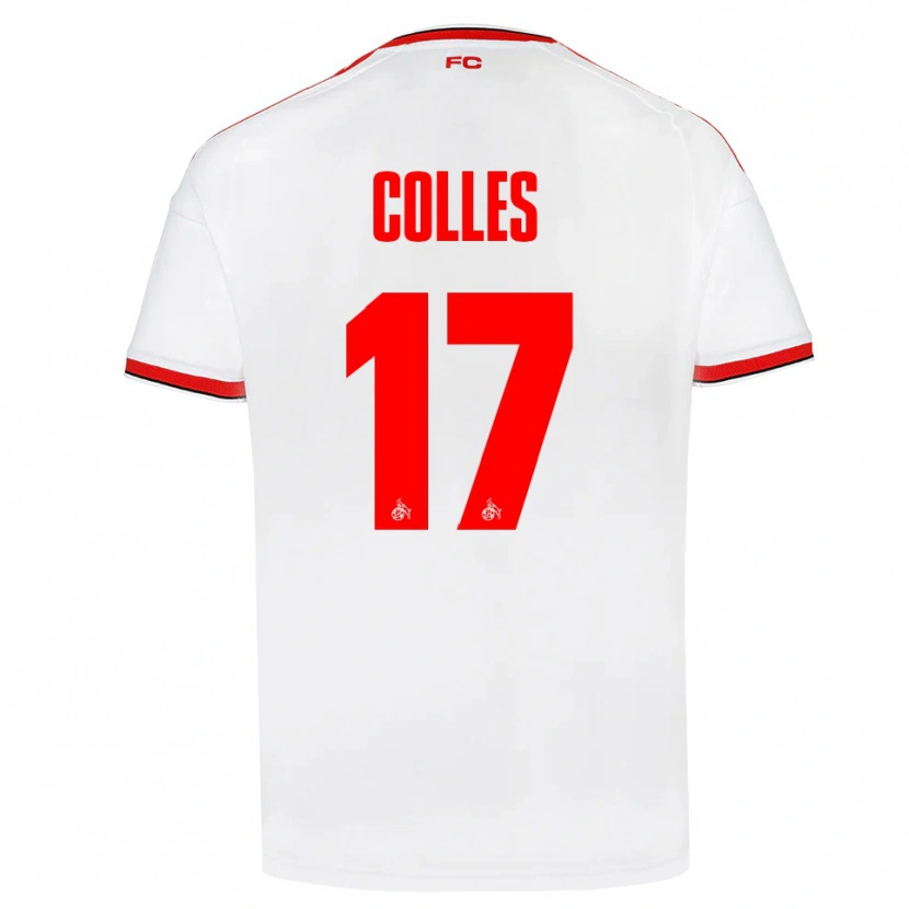 Danxen Kinderen Jan Colles #17 Wit Rood Zwart Thuisshirt Thuistenue 2026/27 T-Shirt België