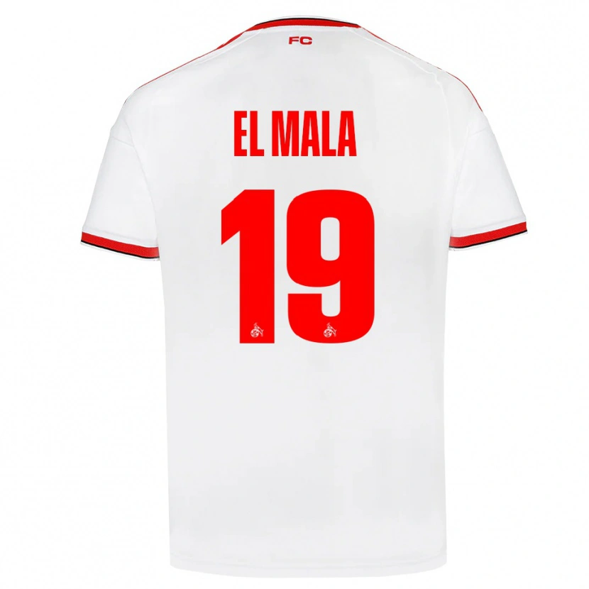 Danxen Kinderen Malek El Mala #19 Wit Rood Zwart Thuisshirt Thuistenue 2026/27 T-Shirt België