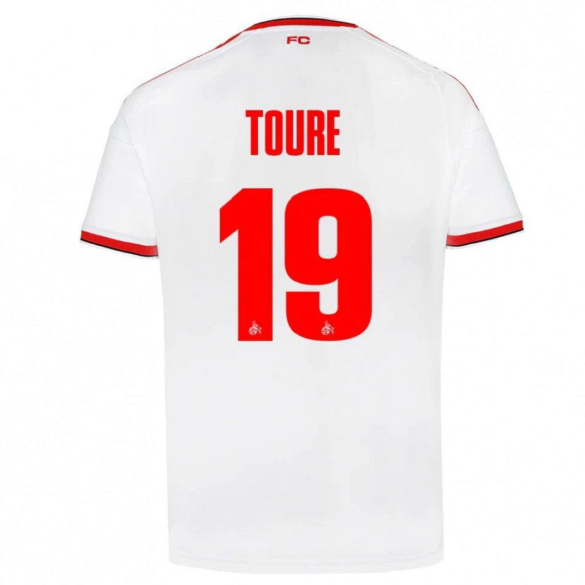 Danxen Kinderen Safyan Toure #19 Wit Rood Zwart Thuisshirt Thuistenue 2026/27 T-Shirt België