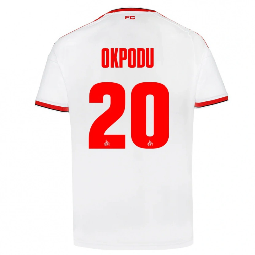 Danxen Kinderen David Okpodu #20 Wit Rood Zwart Thuisshirt Thuistenue 2026/27 T-Shirt België