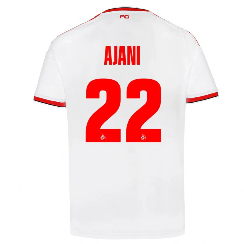 Danxen Kinderen Marvin Ajani #22 Wit Rood Zwart Thuisshirt Thuistenue 2026/27 T-Shirt België