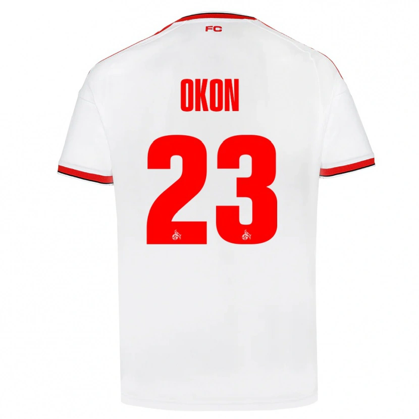 Danxen Kinderen Paul Okon-Engstler #23 Wit Rood Zwart Thuisshirt Thuistenue 2026/27 T-Shirt België