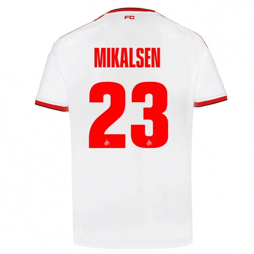Danxen Kinderen Aurora Mikalsen #23 Wit Rood Zwart Thuisshirt Thuistenue 2026/27 T-Shirt België