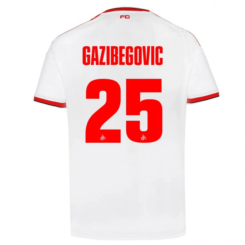 Danxen Kinderen Jusuf Gazibegovic #25 Wit Rood Zwart Thuisshirt Thuistenue 2026/27 T-Shirt België