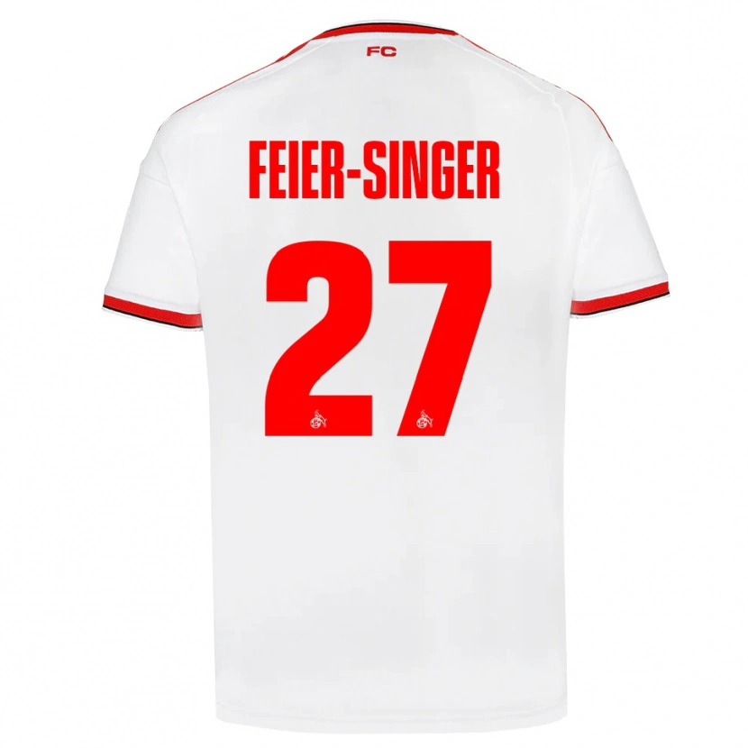 Danxen Kinderen Laura Feier-Singer #27 Wit Rood Zwart Thuisshirt Thuistenue 2026/27 T-Shirt België