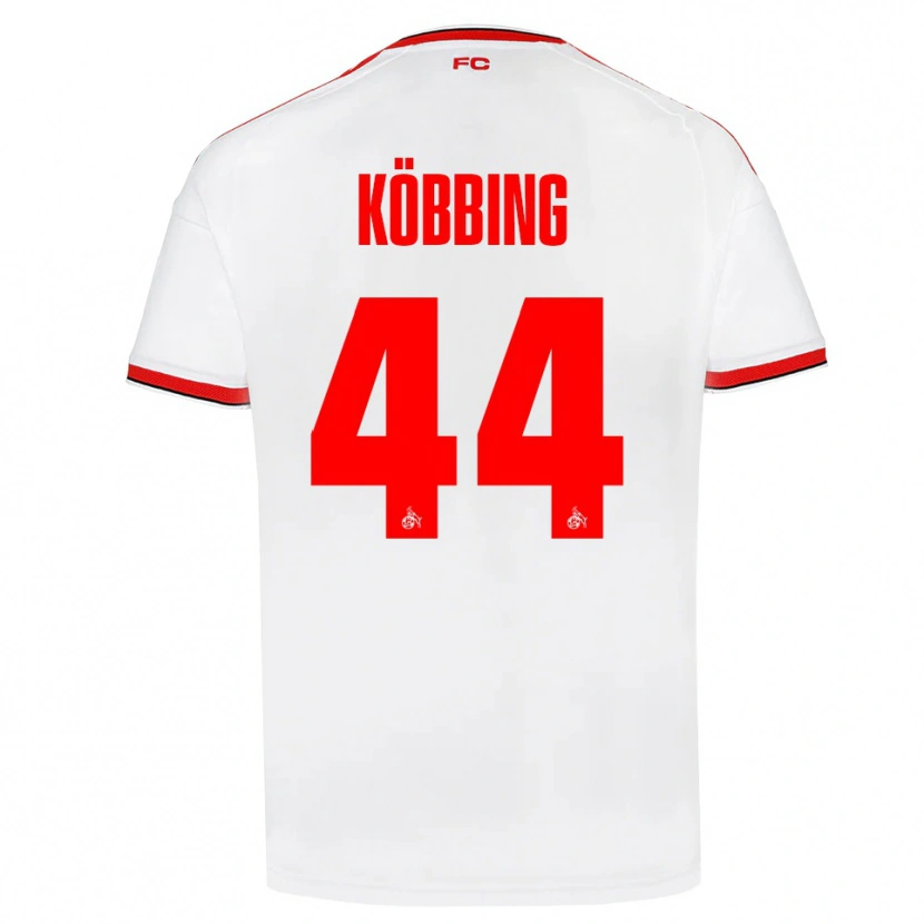 Danxen Kinderen Matthias Köbbing #44 Wit Rood Zwart Thuisshirt Thuistenue 2026/27 T-Shirt België