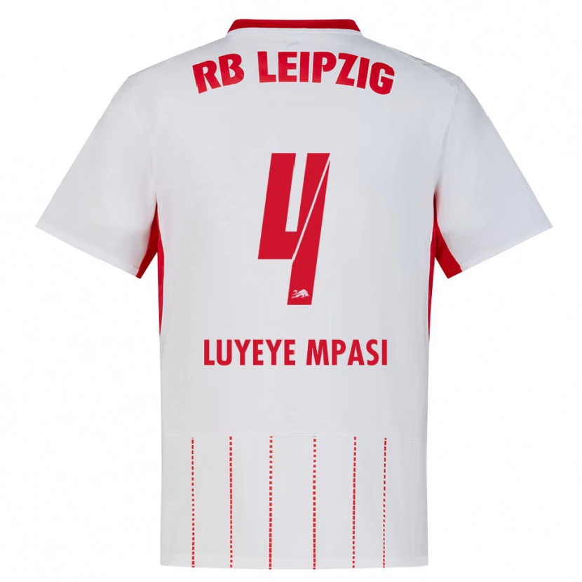 Danxen Kinderen Seal Luyeye Mpasi #4 Rood Wit Geel Thuisshirt Thuistenue 2026/27 T-Shirt België