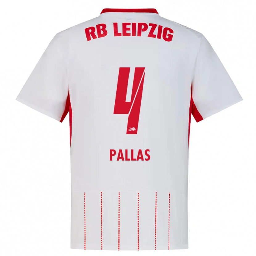 Danxen Kinderen Tim Pallas #4 Rood Wit Geel Thuisshirt Thuistenue 2026/27 T-Shirt België