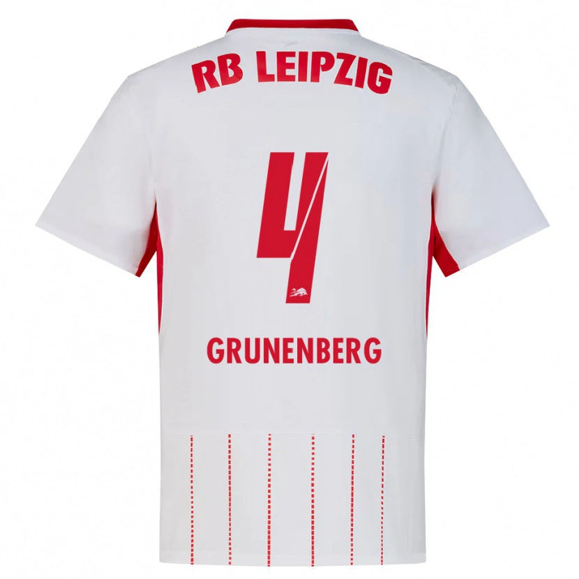 Danxen Kinderen Rucy Grunenberg #4 Rood Wit Geel Thuisshirt Thuistenue 2026/27 T-Shirt België