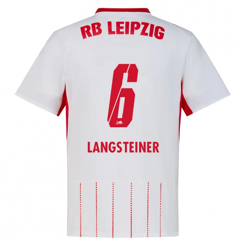 Danxen Kinderen Toni Langsteiner #6 Rood Wit Geel Thuisshirt Thuistenue 2026/27 T-Shirt België