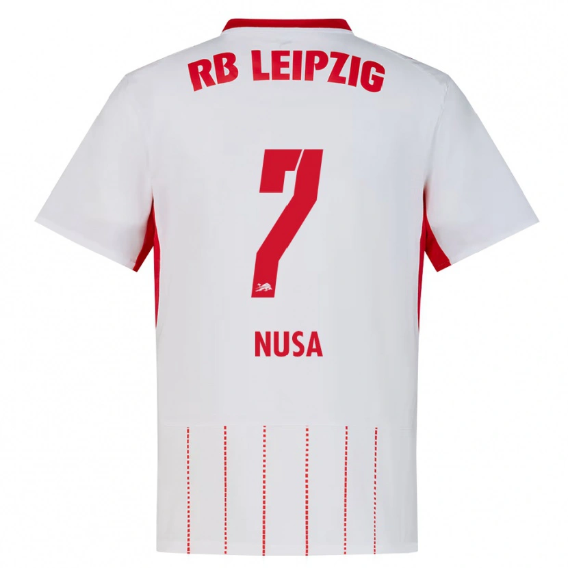 Danxen Kinderen Antonio Nusa #7 Rood Wit Geel Thuisshirt Thuistenue 2026/27 T-Shirt België