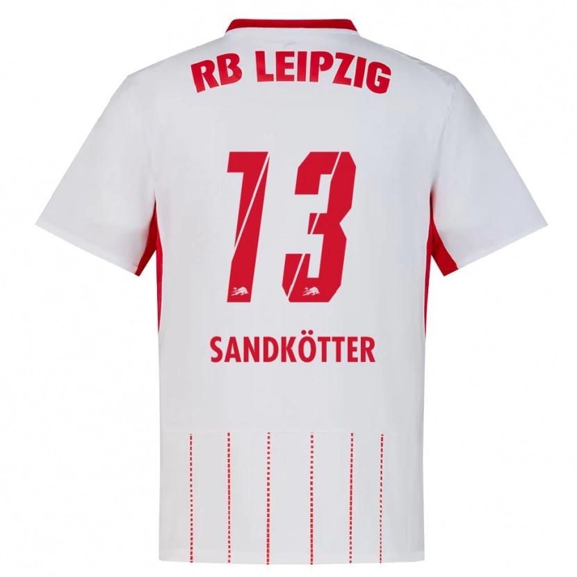 Danxen Kinderen Constantin Sandkötter #13 Rood Wit Geel Thuisshirt Thuistenue 2026/27 T-Shirt België