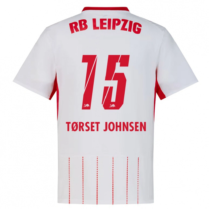 Danxen Kinderen Patrik Tørset Johnsen #15 Rood Wit Geel Thuisshirt Thuistenue 2026/27 T-Shirt België