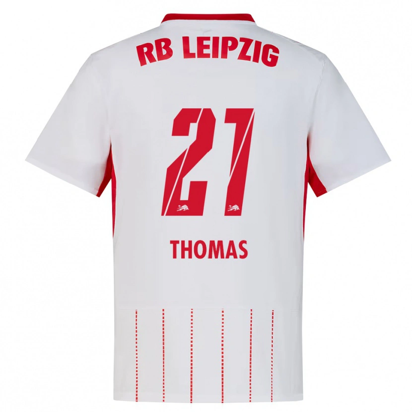 Danxen Kinderen Ayodele Thomas #21 Rood Wit Geel Thuisshirt Thuistenue 2026/27 T-Shirt België