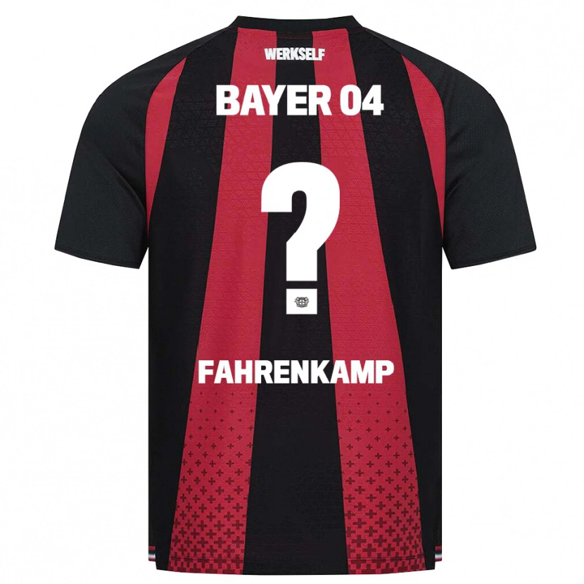 Danxen Kinderen Mike Fahrenkamp #0 Zwart Wit Rood Thuisshirt Thuistenue 2026/27 T-Shirt België