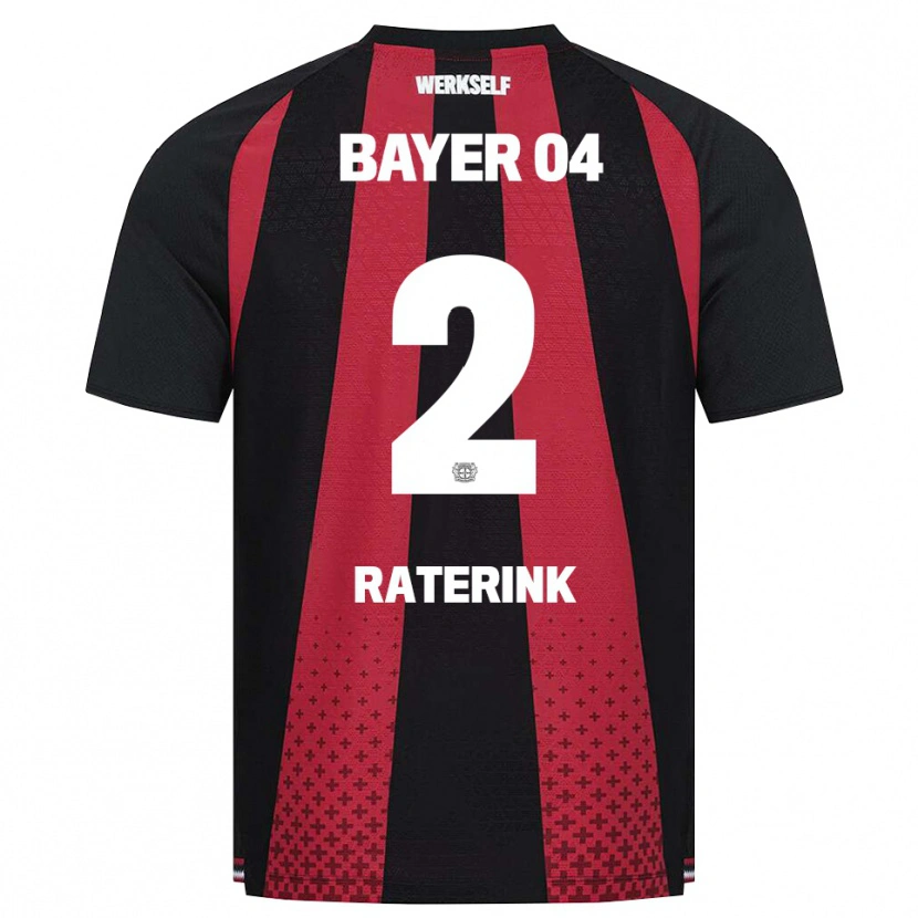 Danxen Kinderen Othniël Raterink #2 Zwart Wit Rood Thuisshirt Thuistenue 2026/27 T-Shirt België