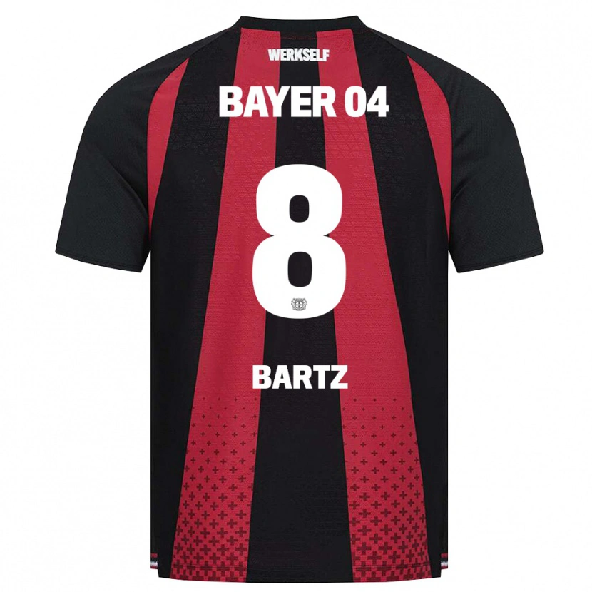Danxen Kinderen Paulina Bartz #8 Zwart Wit Rood Thuisshirt Thuistenue 2026/27 T-Shirt België