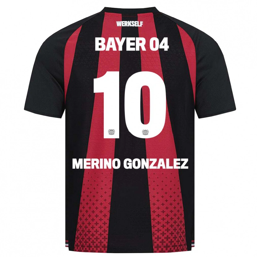 Danxen Kinderen Estrella Merino Gonzalez #10 Zwart Wit Rood Thuisshirt Thuistenue 2026/27 T-Shirt België
