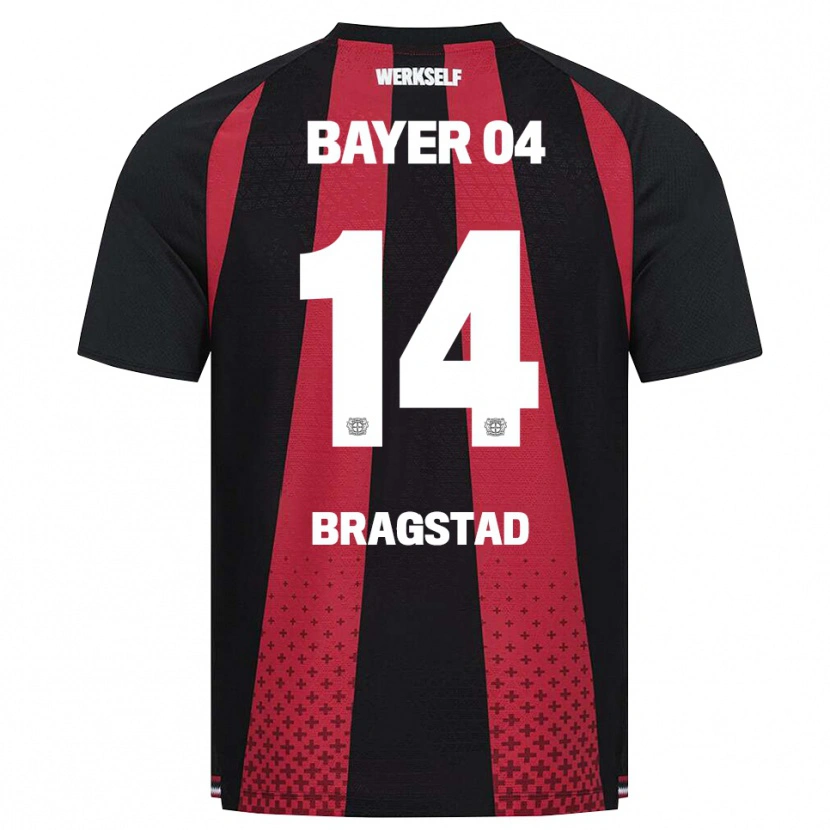 Danxen Kinderen Emilie Bragstad #14 Zwart Wit Rood Thuisshirt Thuistenue 2026/27 T-Shirt België