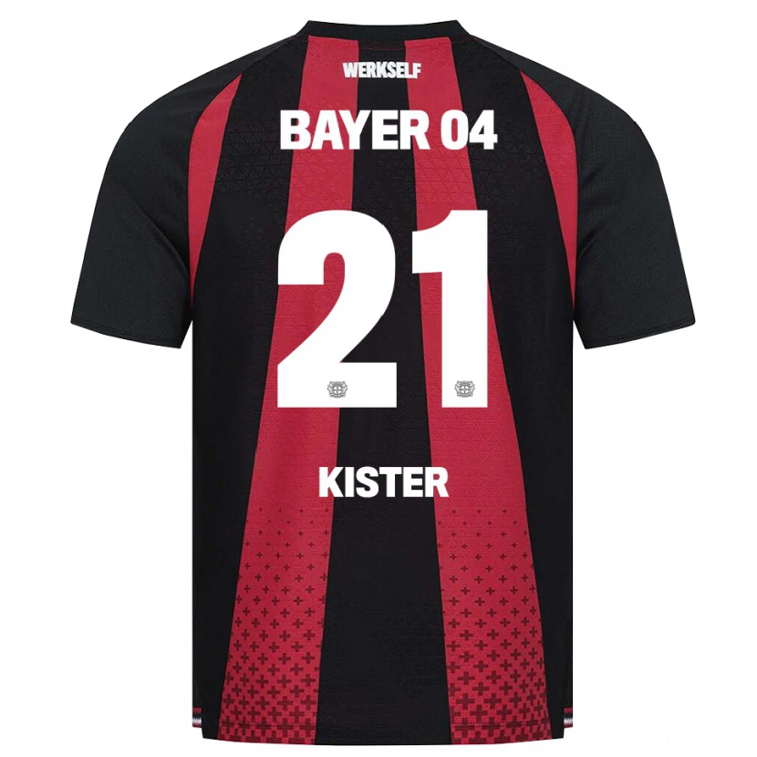 Danxen Kinderen Akim Kister #21 Zwart Wit Rood Thuisshirt Thuistenue 2026/27 T-Shirt België