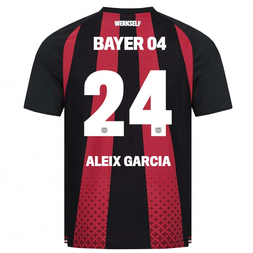 Danxen Kinderen Aleix García #24 Zwart Wit Rood Thuisshirt Thuistenue 2026/27 T-Shirt België