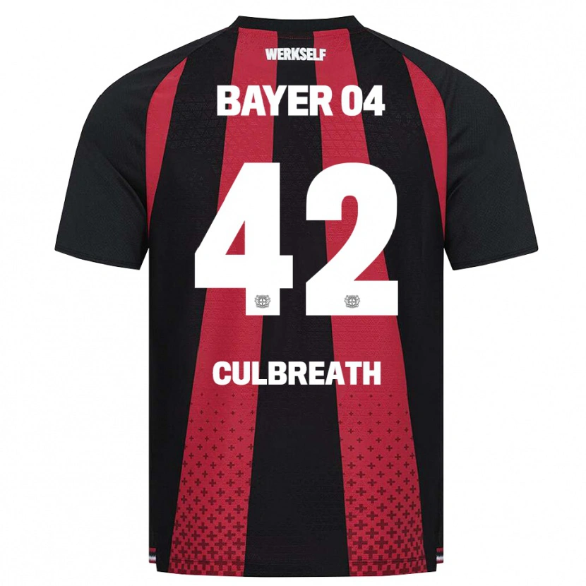 Danxen Kinderen Montrell Culbreath #42 Zwart Wit Rood Thuisshirt Thuistenue 2026/27 T-Shirt België
