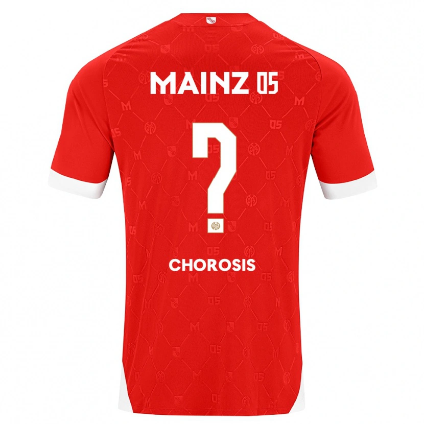 Danxen Kinderen Dimitrios Chorosis #0 Rood Wit Thuisshirt Thuistenue 2026/27 T-Shirt België