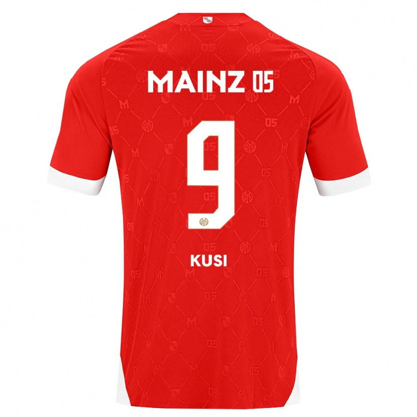 Danxen Kinderen Jemain Kusi #9 Rood Wit Thuisshirt Thuistenue 2026/27 T-Shirt België