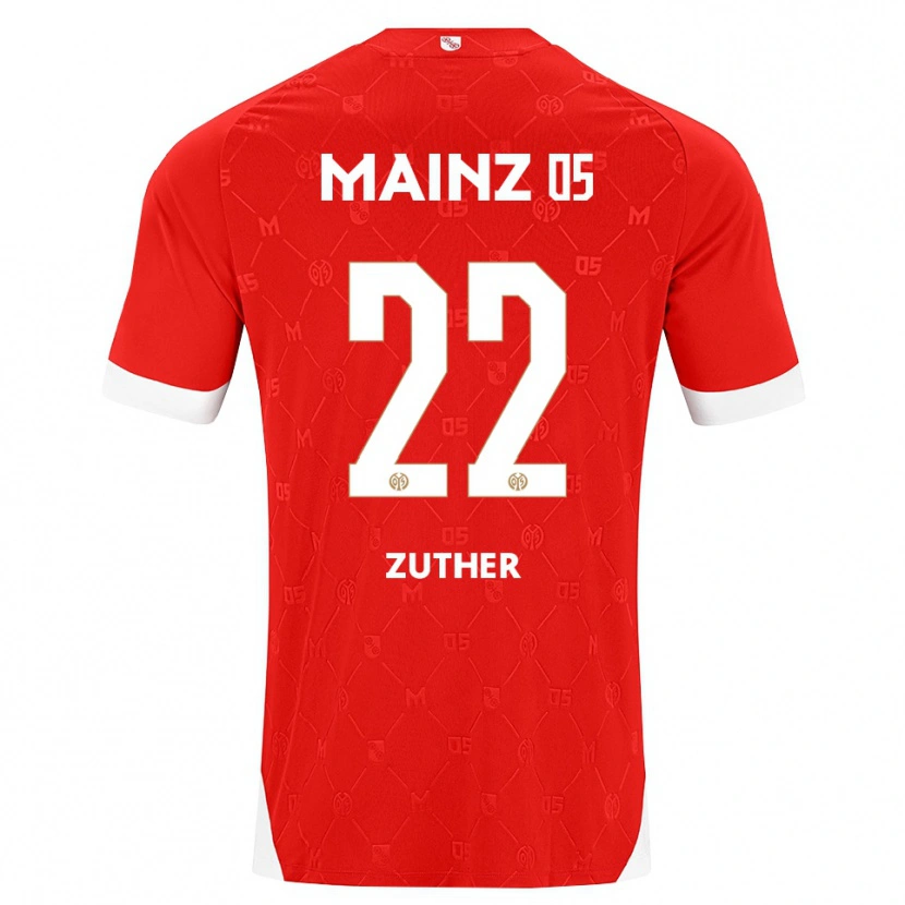 Danxen Kinderen Pit Zuther #22 Rood Wit Thuisshirt Thuistenue 2026/27 T-Shirt België