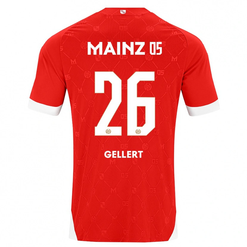 Danxen Kinderen Mona Gellert #26 Rood Wit Thuisshirt Thuistenue 2026/27 T-Shirt België