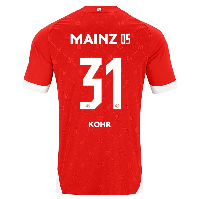 Danxen Kinderen Dominik Kohr #31 Rood Wit Thuisshirt Thuistenue 2026/27 T-Shirt België