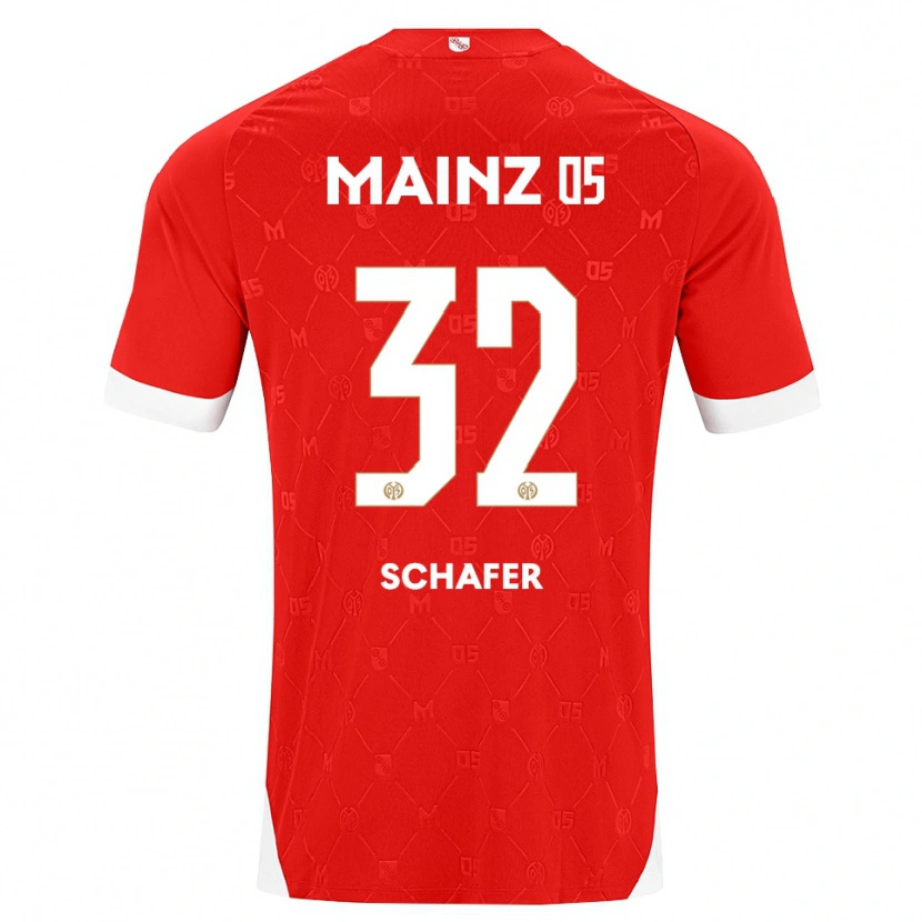 Danxen Kinderen Ann-Christin Schäfer #32 Rood Wit Thuisshirt Thuistenue 2026/27 T-Shirt België
