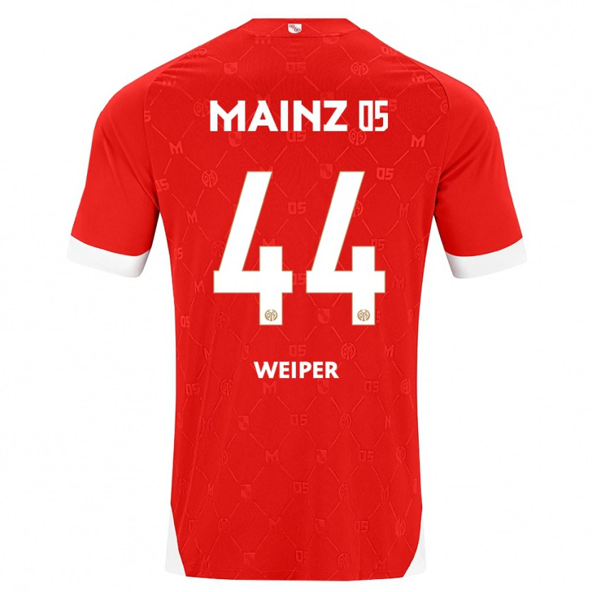 Danxen Kinderen Nelson Weiper #44 Rood Wit Thuisshirt Thuistenue 2026/27 T-Shirt België