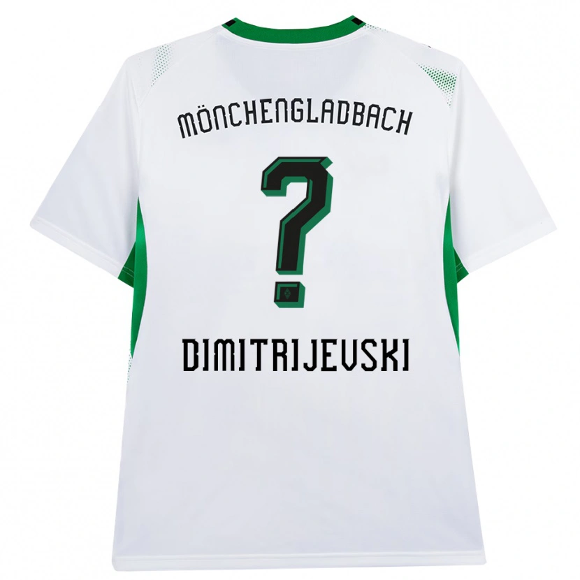 Danxen Kinderen Maximilian Dimitrijevski #0 Wit Zwart Groen Thuisshirt Thuistenue 2026/27 T-Shirt België