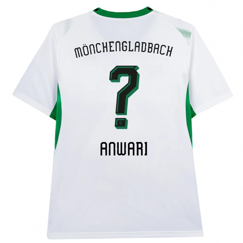 Danxen Kinderen Hamza Anwari #0 Wit Zwart Groen Thuisshirt Thuistenue 2026/27 T-Shirt België