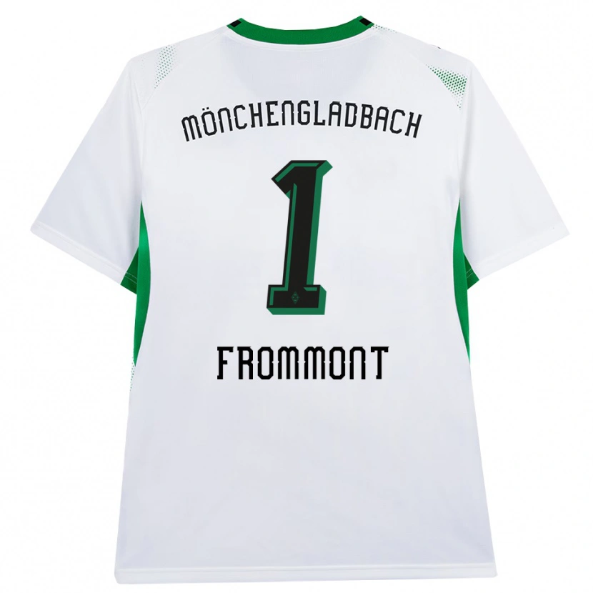 Danxen Kinderen Romina Frommont #1 Wit Zwart Groen Thuisshirt Thuistenue 2026/27 T-Shirt België