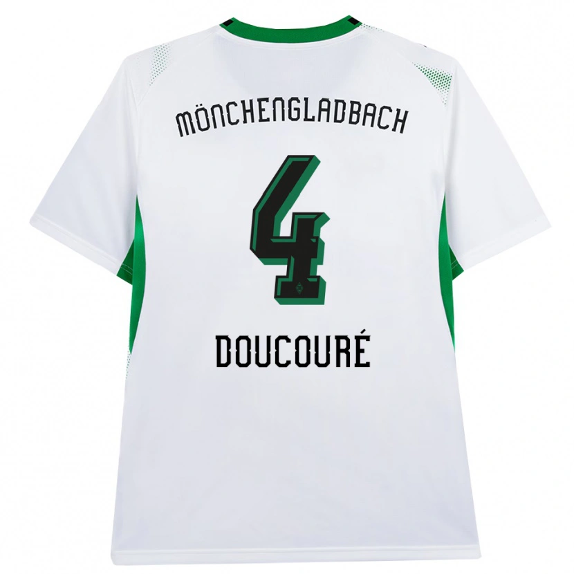 Danxen Kinderen Mamadou Doucoure #4 Wit Zwart Groen Thuisshirt Thuistenue 2026/27 T-Shirt België